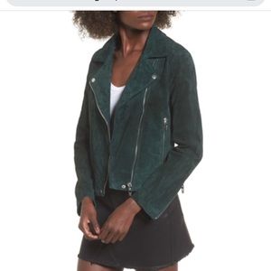 Blank NYC Green Suede Jacket